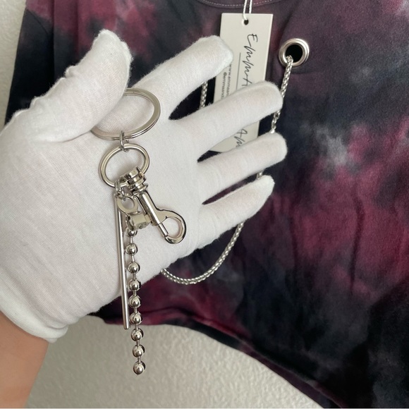 NWT Emma & Sam Tie Dye Purple Crop Top - Picture 4 of 6